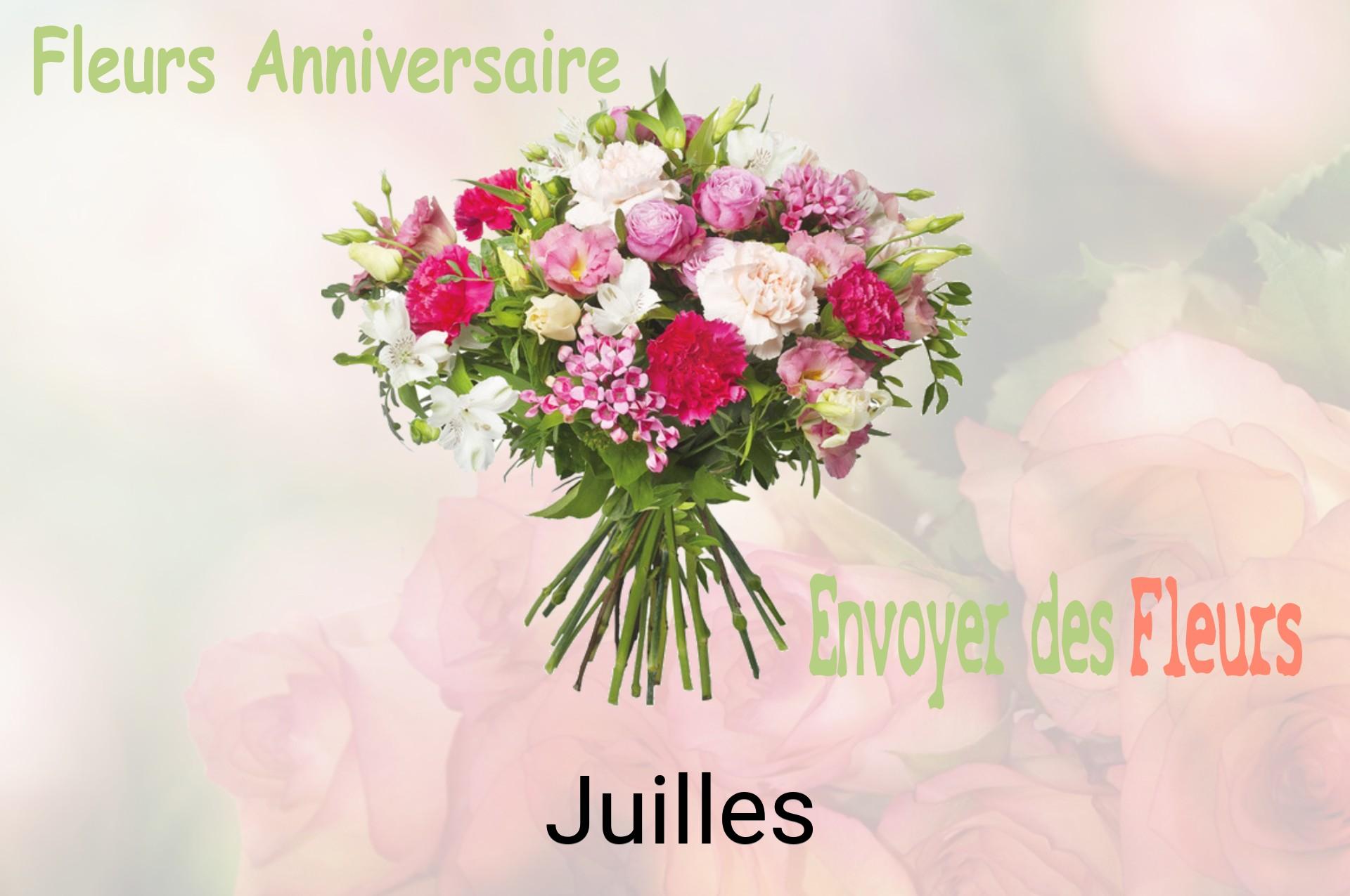 Bouquet de fleurs d’anniversaire livré à Juilles